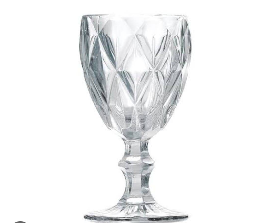 TAÇA DIAMANTE TRANSPARENTE