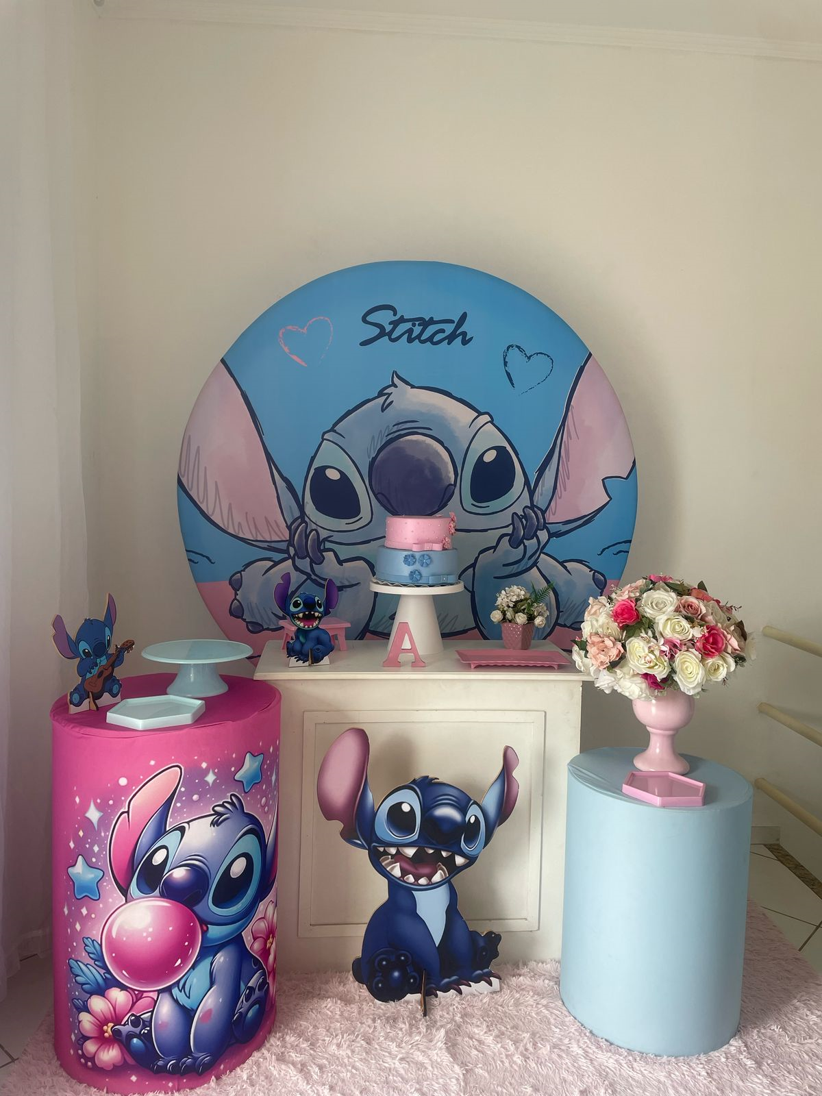 KIT PEGUE E MONTE TEMA:STITCH MODELO 2