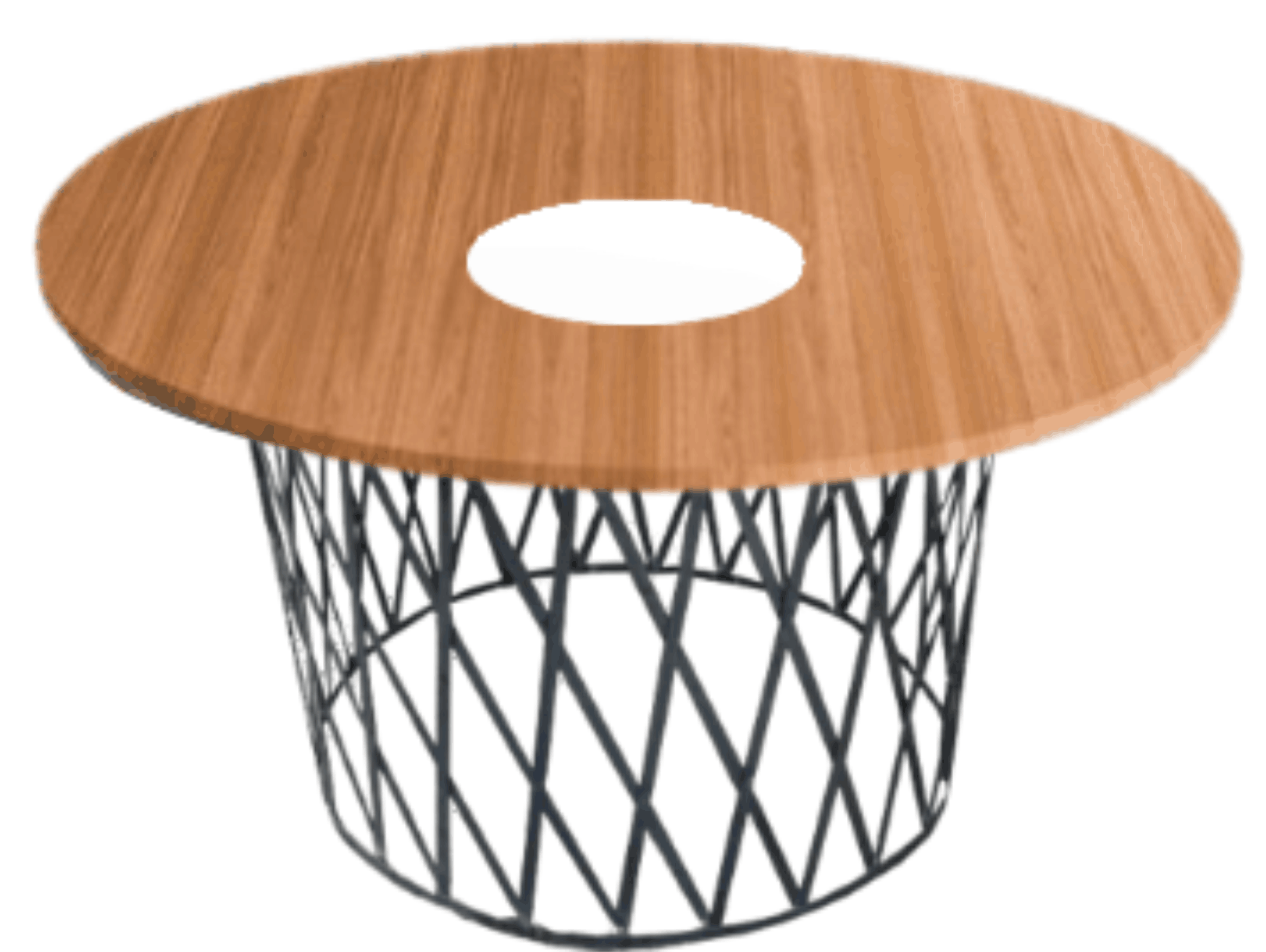 Mesa Trançada Redonda furo