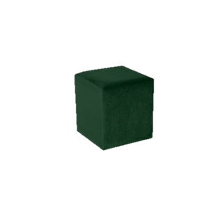 Pufe Quadrado Veludo 1 lugar