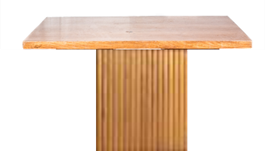 Mesa Carvalho Quadrada Ripada