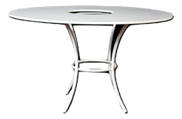 Mesa Redonda Branca furo