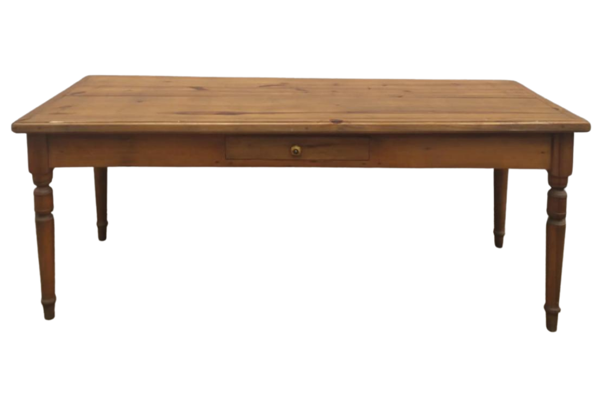 Mesa colonial 2,10 c/gaveta