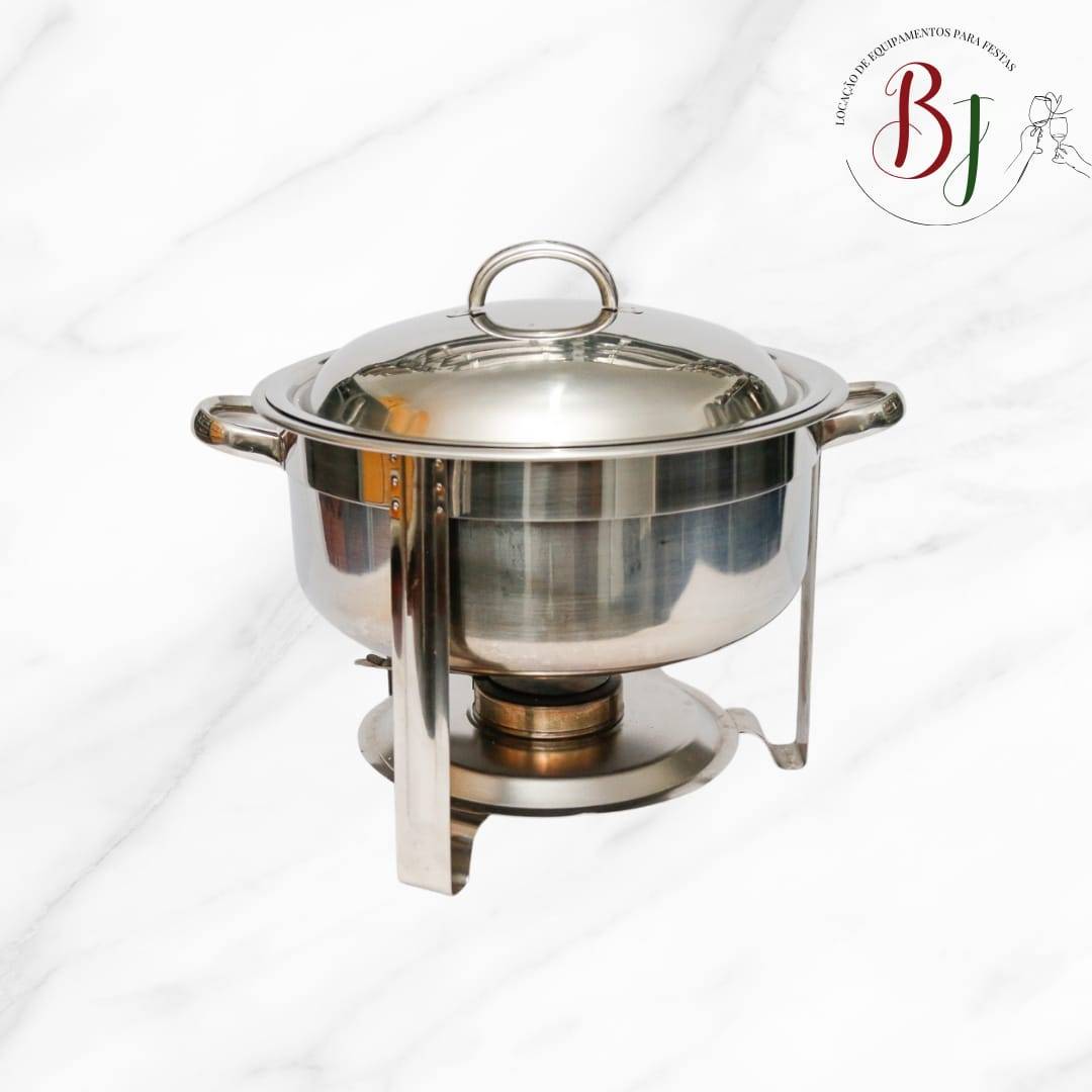 Rechaud redondo 8 litros inox