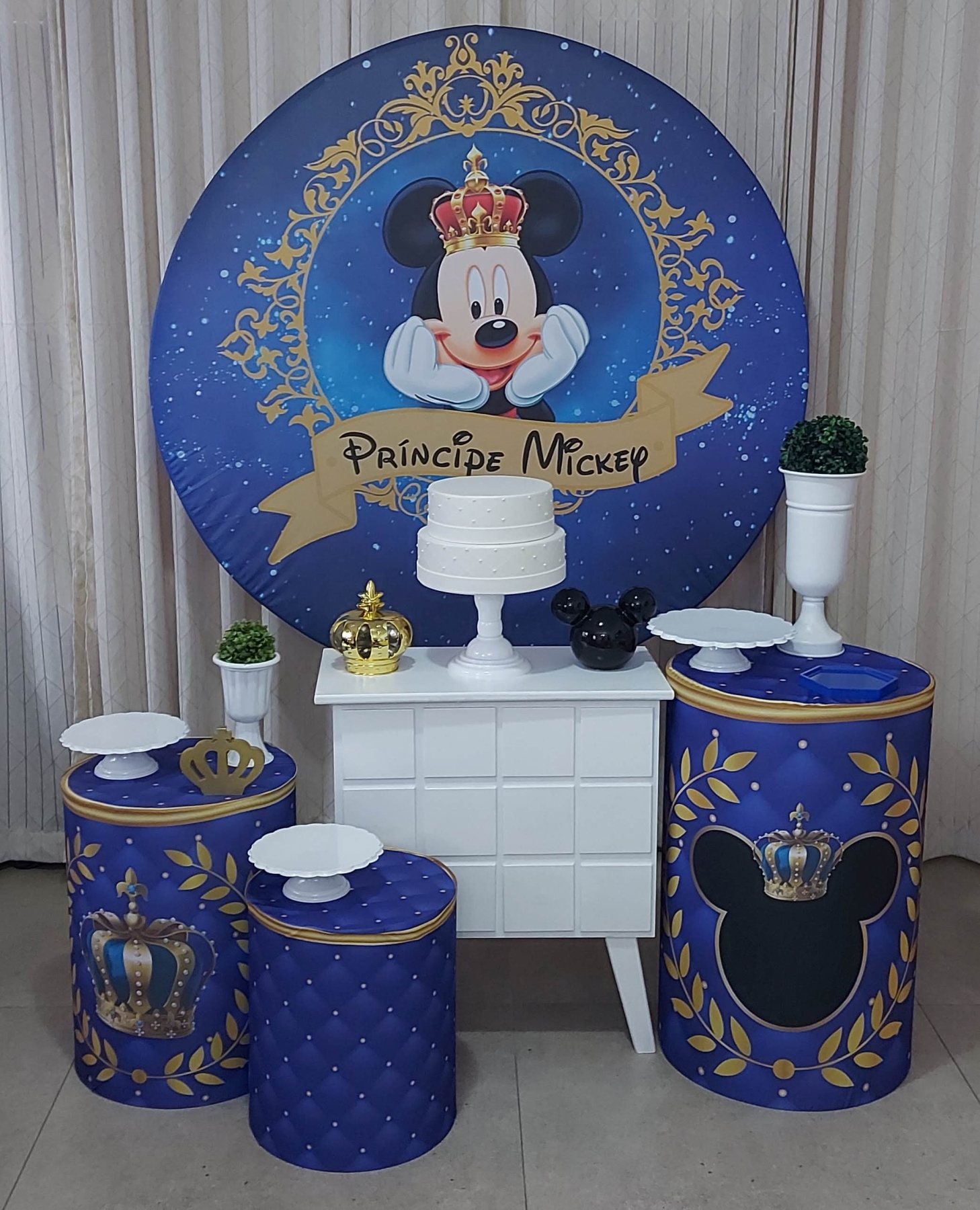 Mickey Príncipe Realeza Kit Ouro