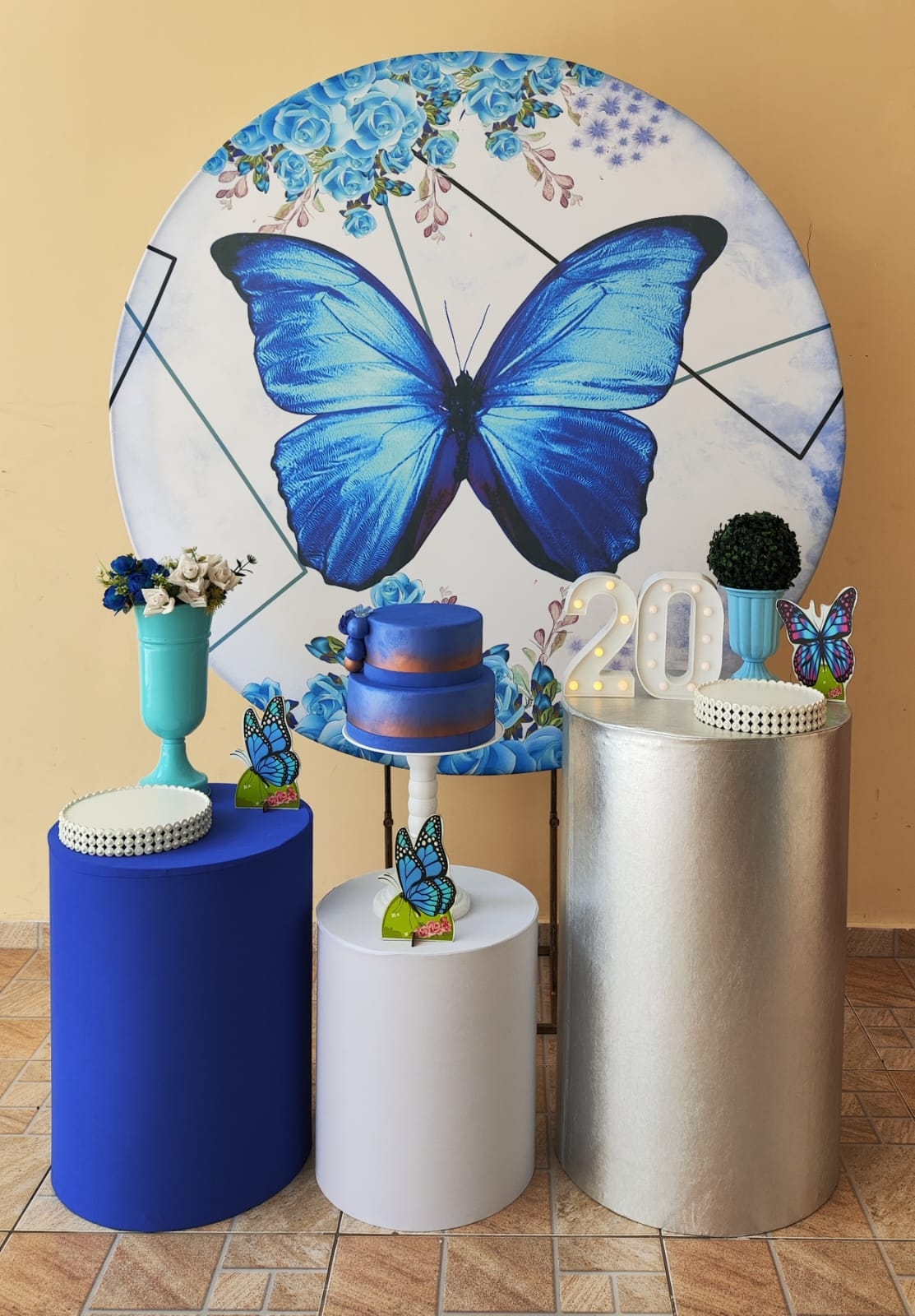 Borboleta Azul Bronze II