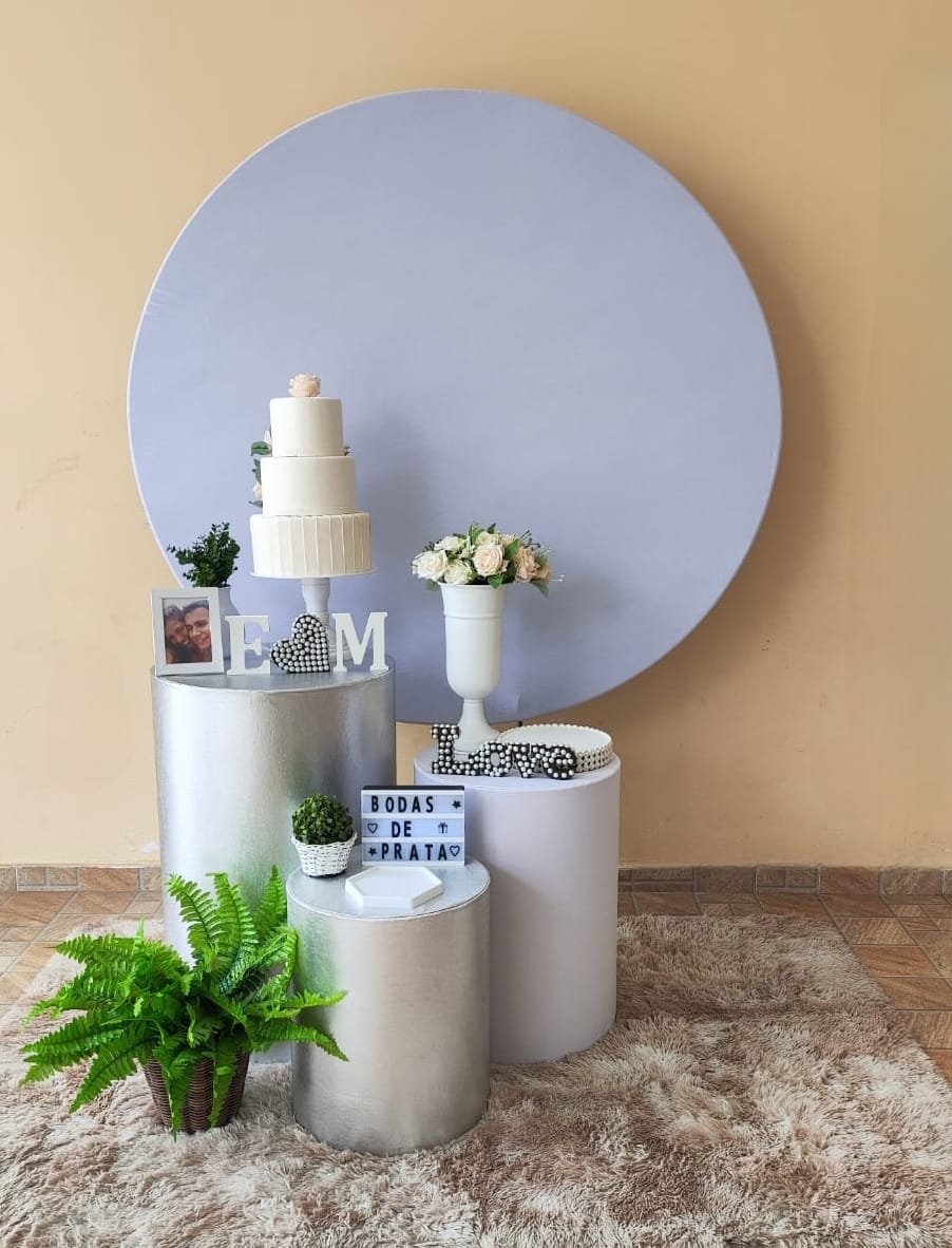 Casamento e Noivado Bodas de Prata Kit Prata