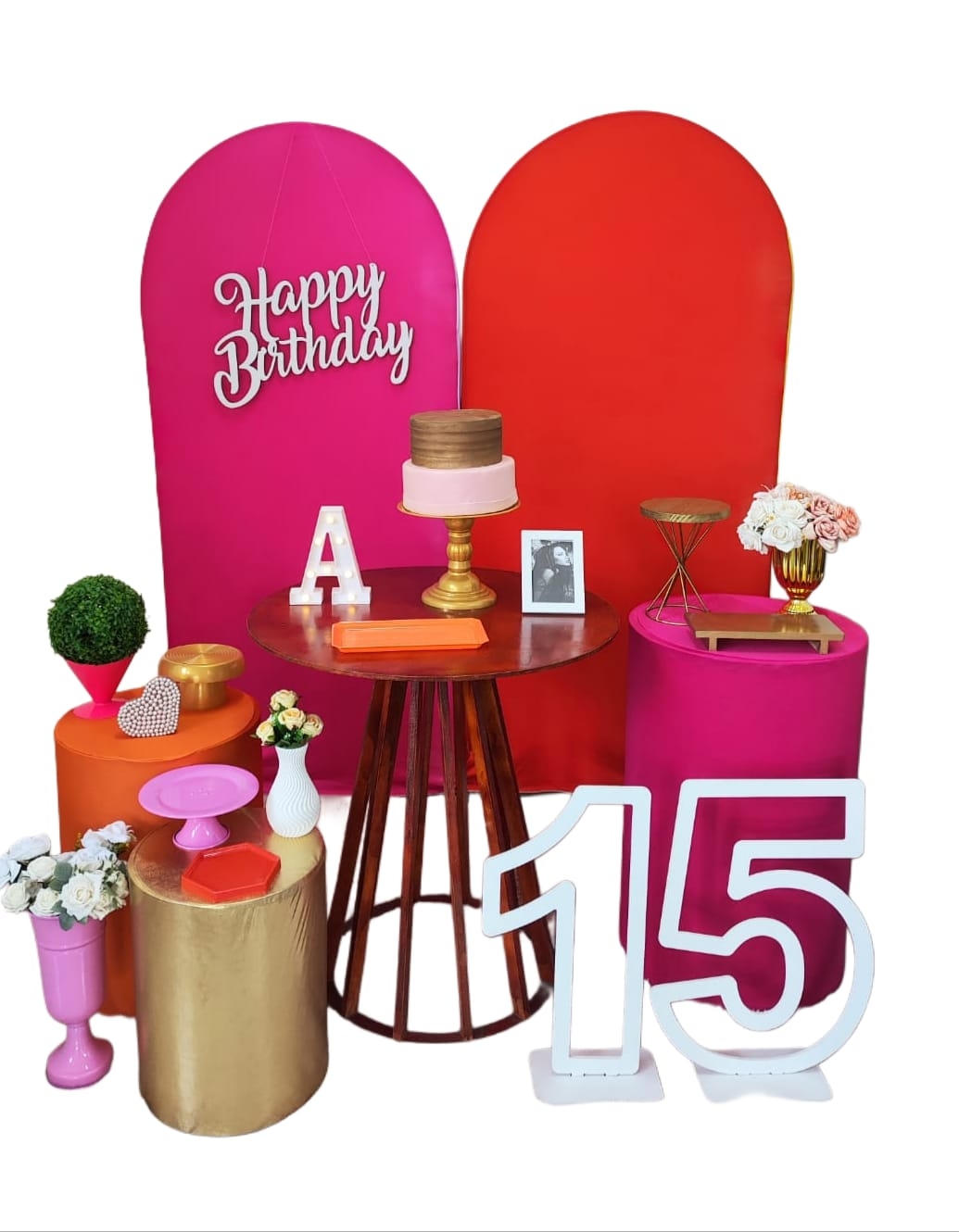 Pink e Laranja Kit Diamante