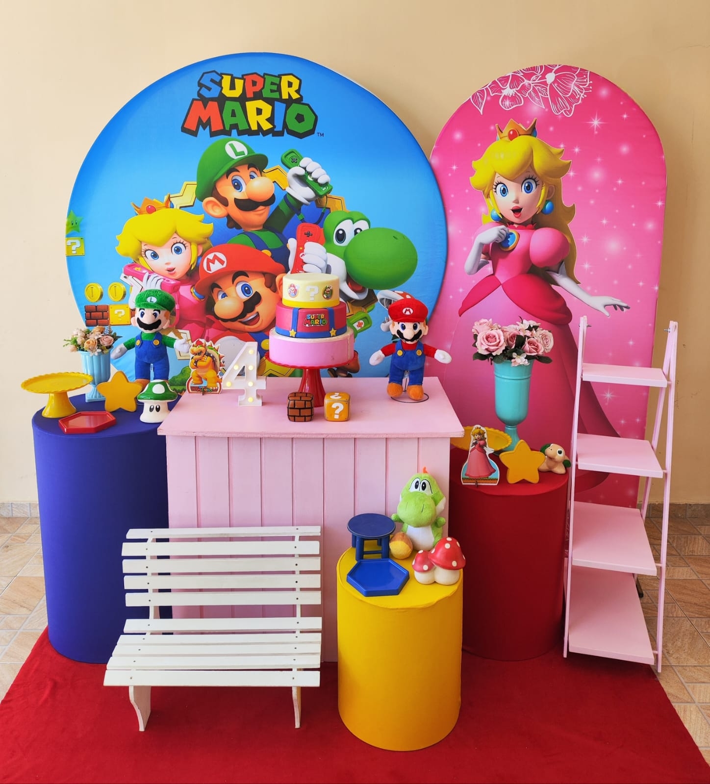 Mario Bros Menina Kit Diamante