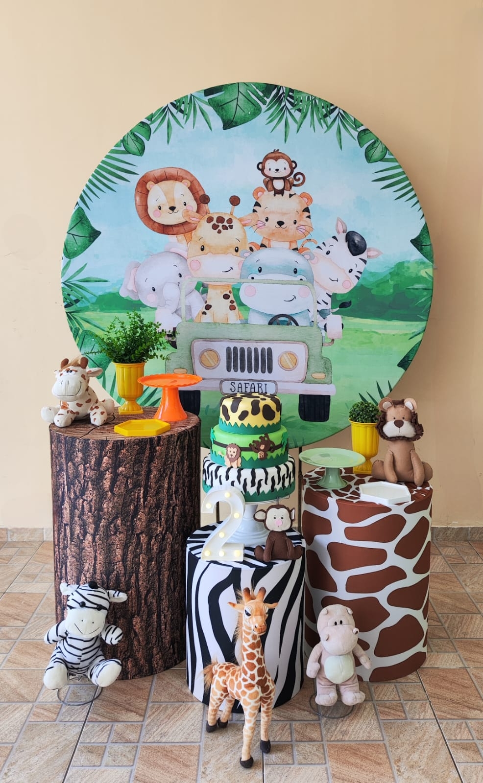  Safari Capa Verde Menino Kit Prata