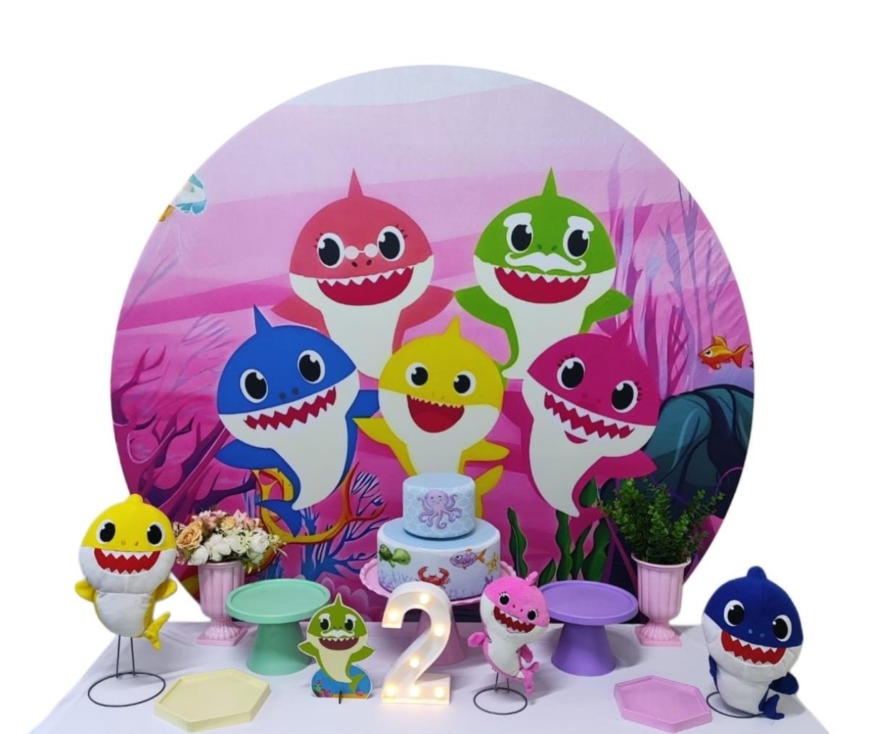 Baby Shark Menina Capa 2 Kit Bronze 