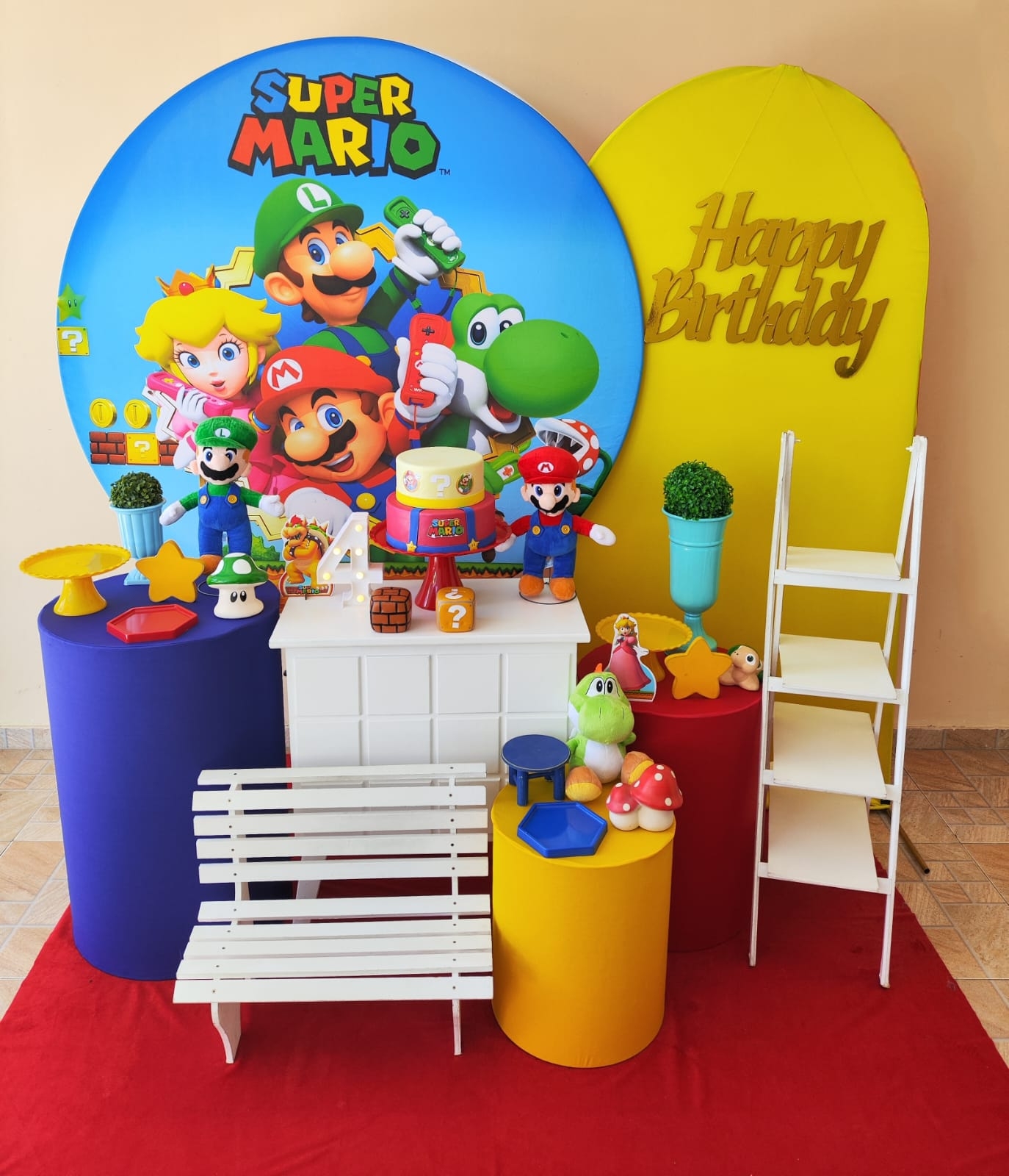 Mario Bros Menino Kit Diamante