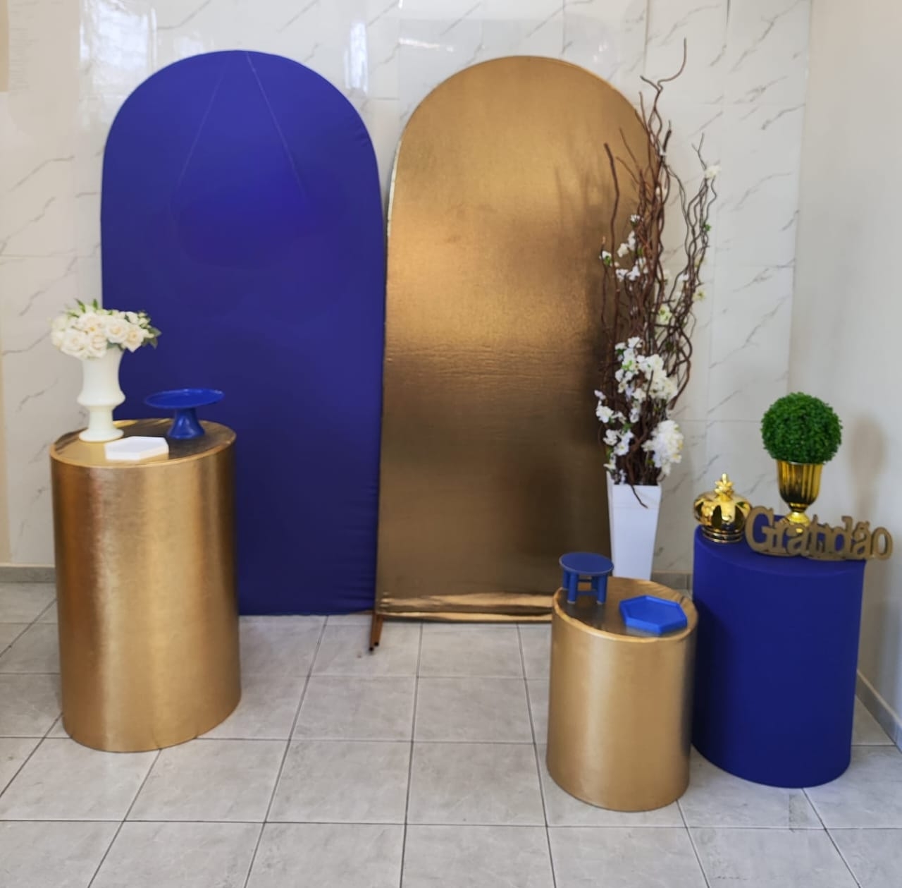 Azul e Dourado Kit Diamante