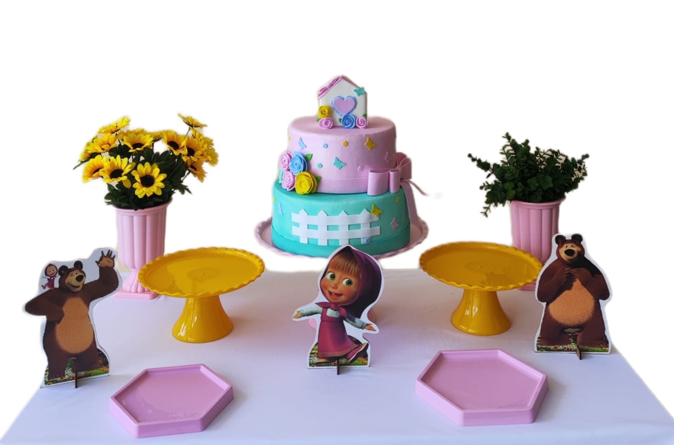 Masha e Urso Menina kit Cantinho 