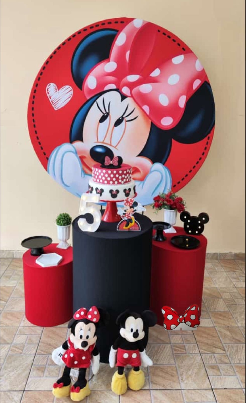 Minnie Vermelha Kit Bronze