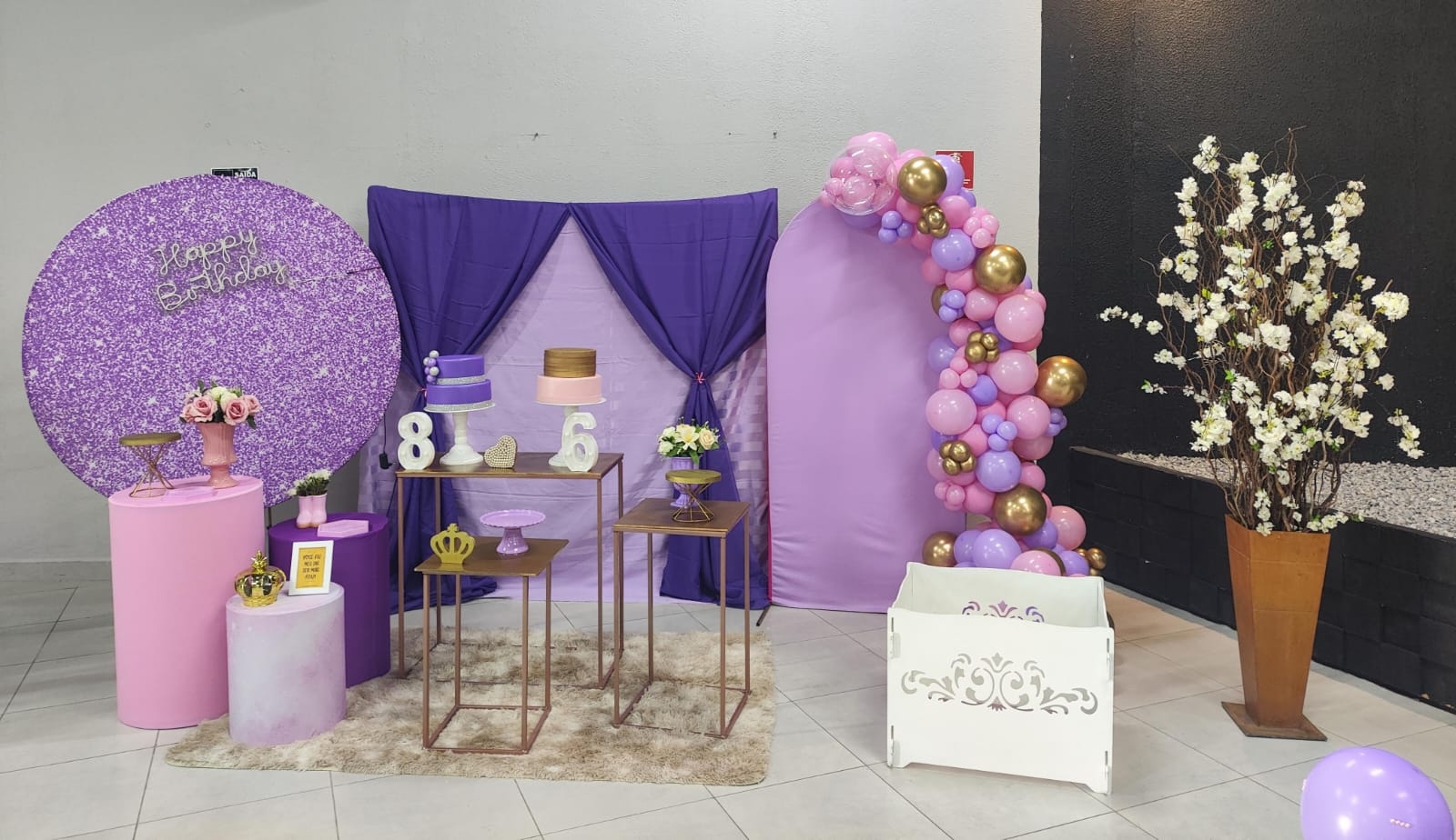 Realeza Lilas e Rosa