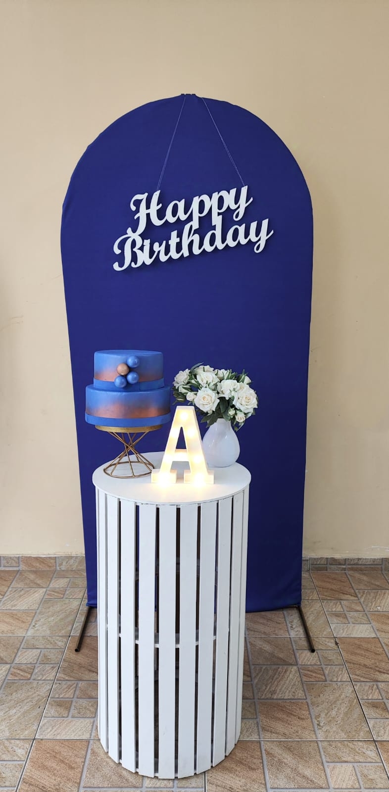 Azul Escuro com Dourado Kit Ouro