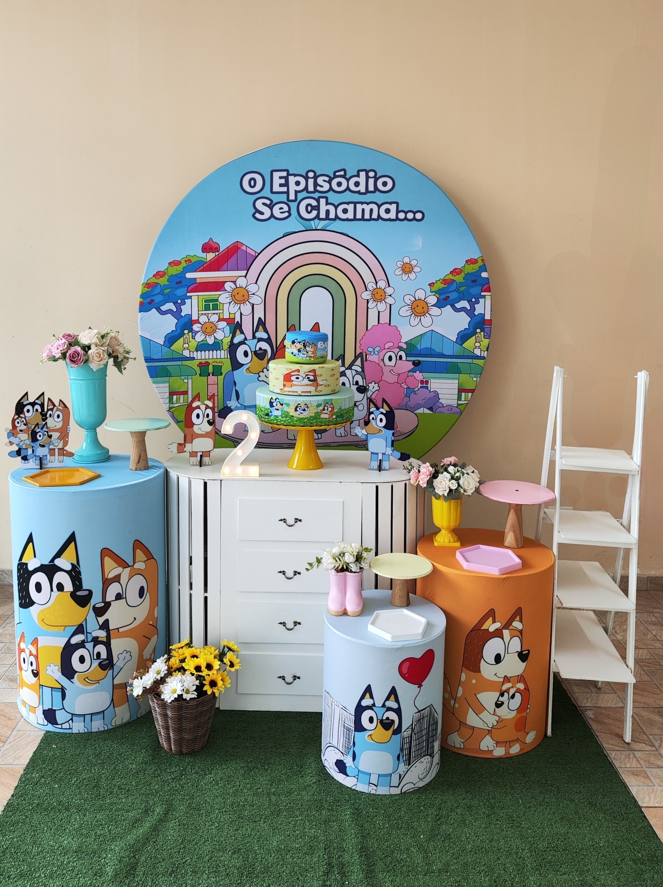 Bluey e Bingo Menina Kit Diamante