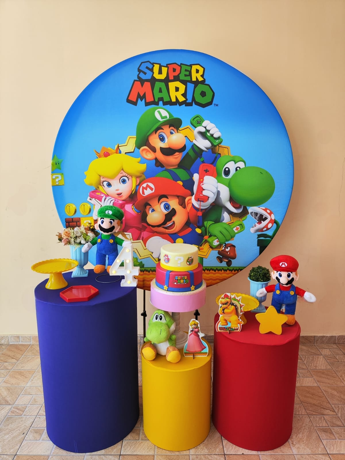 Mario Bros Menina Kit Bronze II