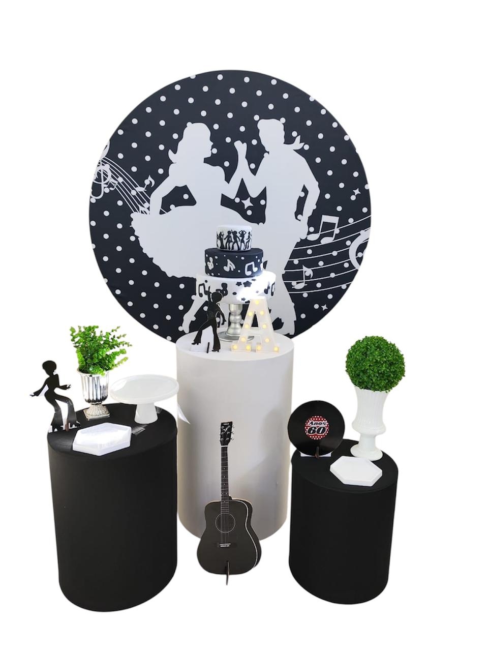  Anos 60 Masculino Kit Prata