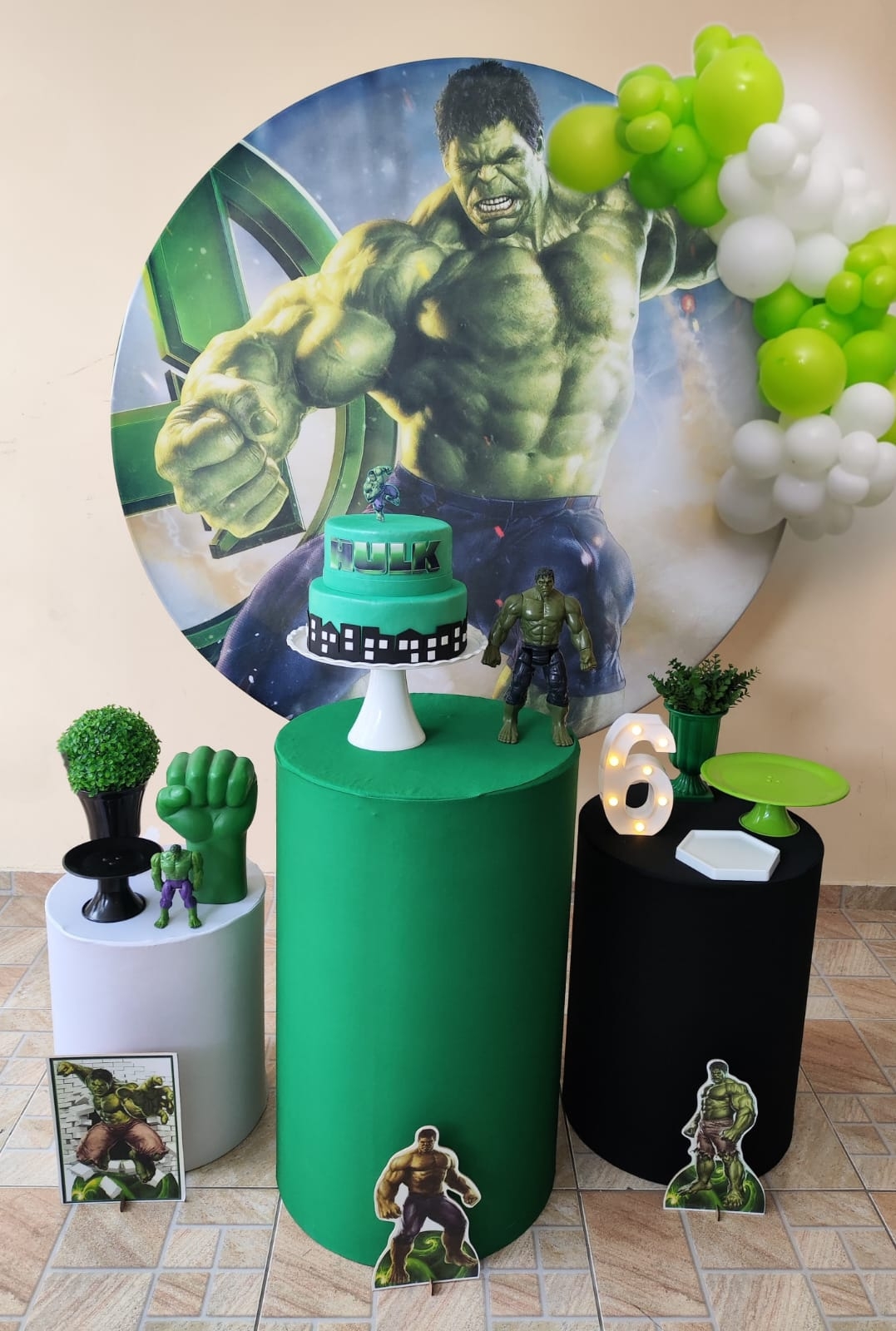 Hulk Kit Bronze II com bexigas