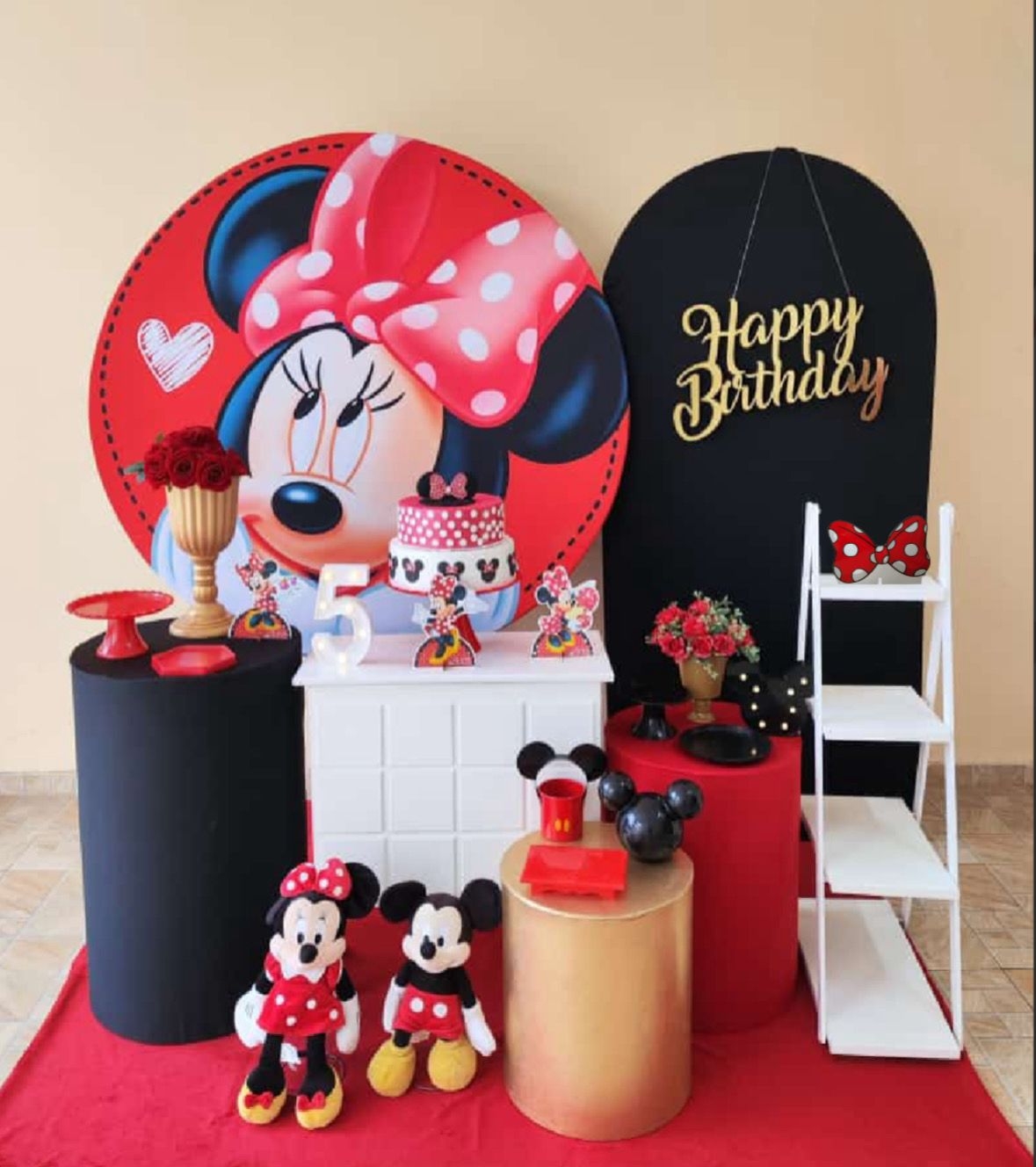 Minnie Vermelha Kit Diamante