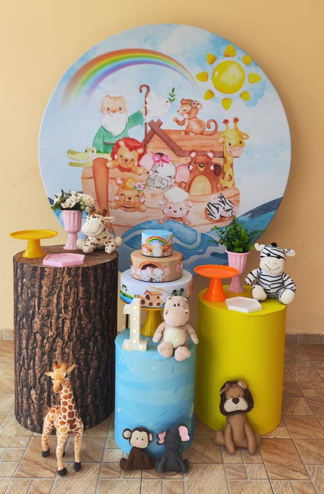 Arca de Noé Menina Kit Prata