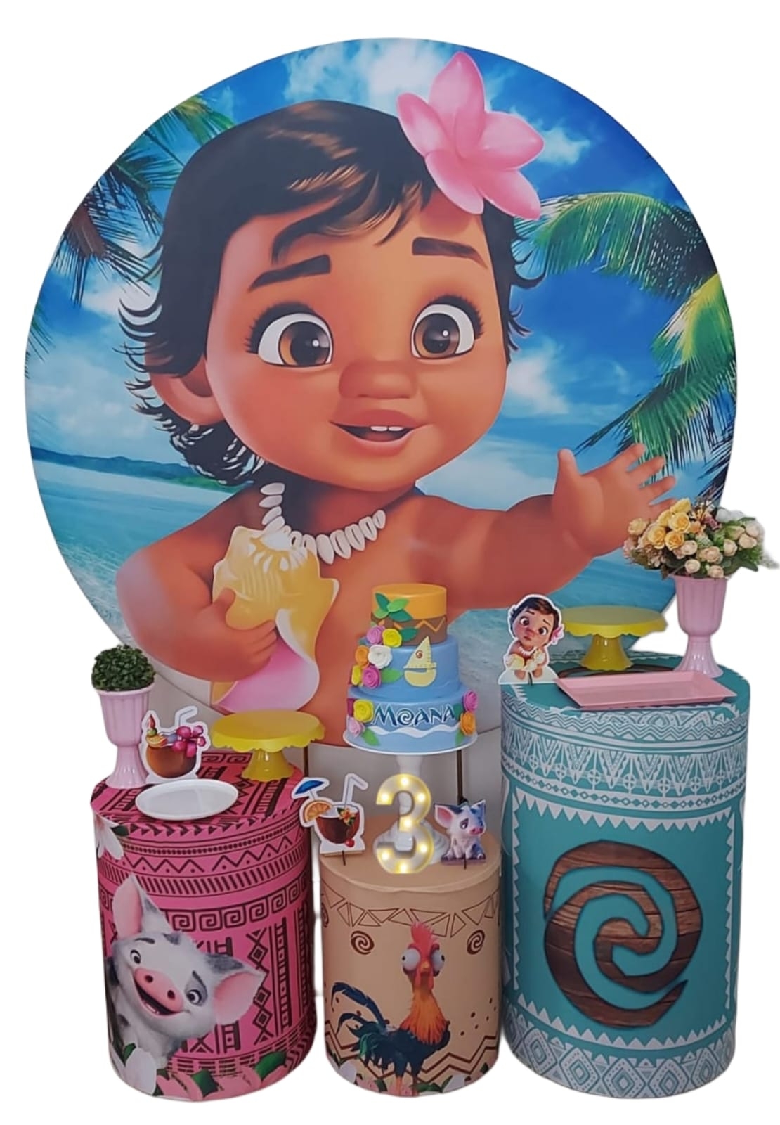 Moana Baby Kit Prata 