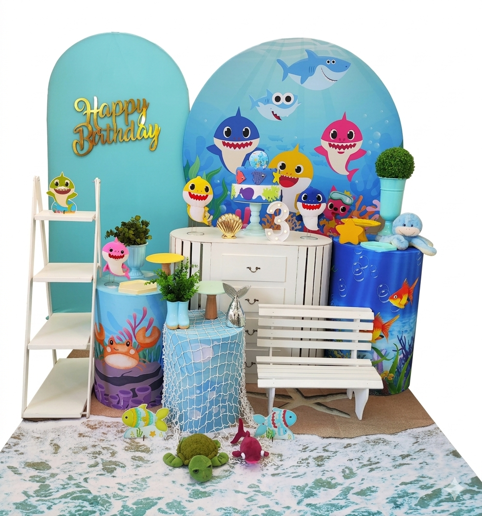 Baby Shark Menino Kit Diamante