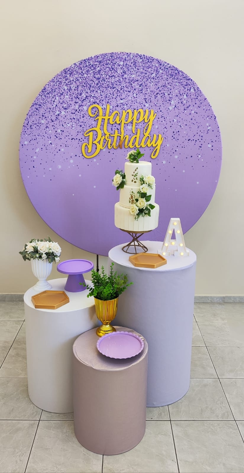 Glitter lilas Modelo 2 Kit Prata