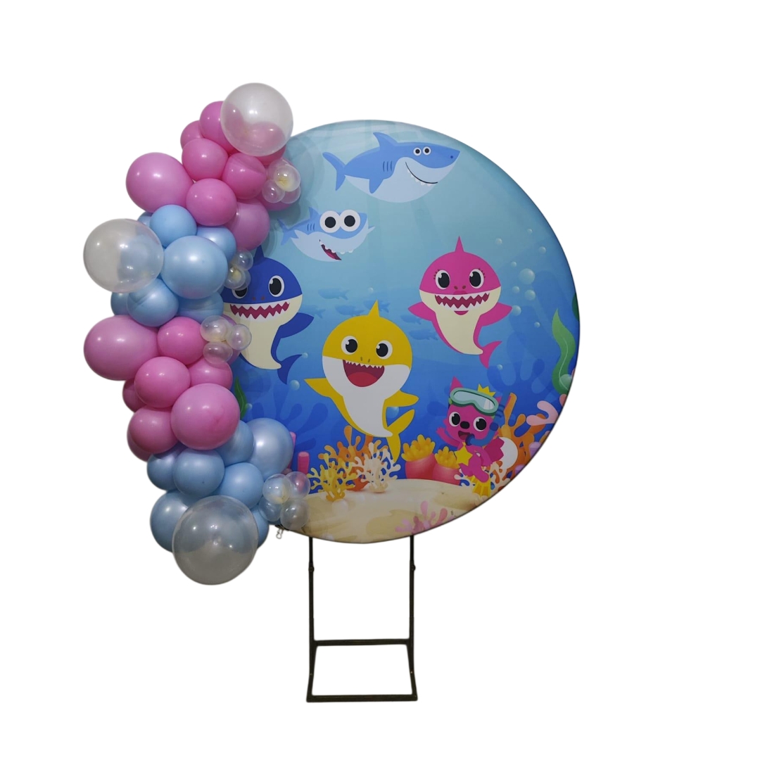 Baby Shark Menina Arco de Bexigas Tm M