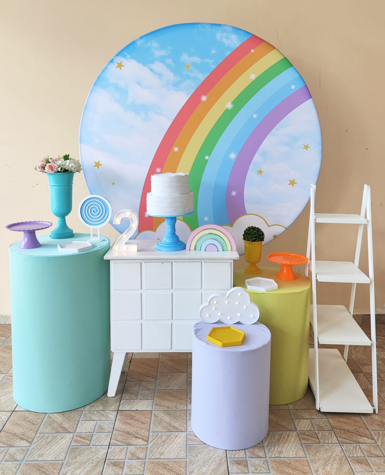 Arco-Iris Menina Kit Ouro