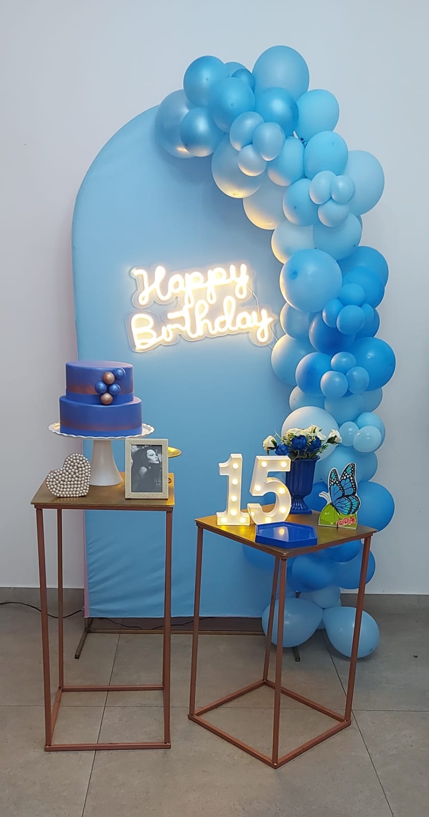 Borboleta Azul Kit Ouro II