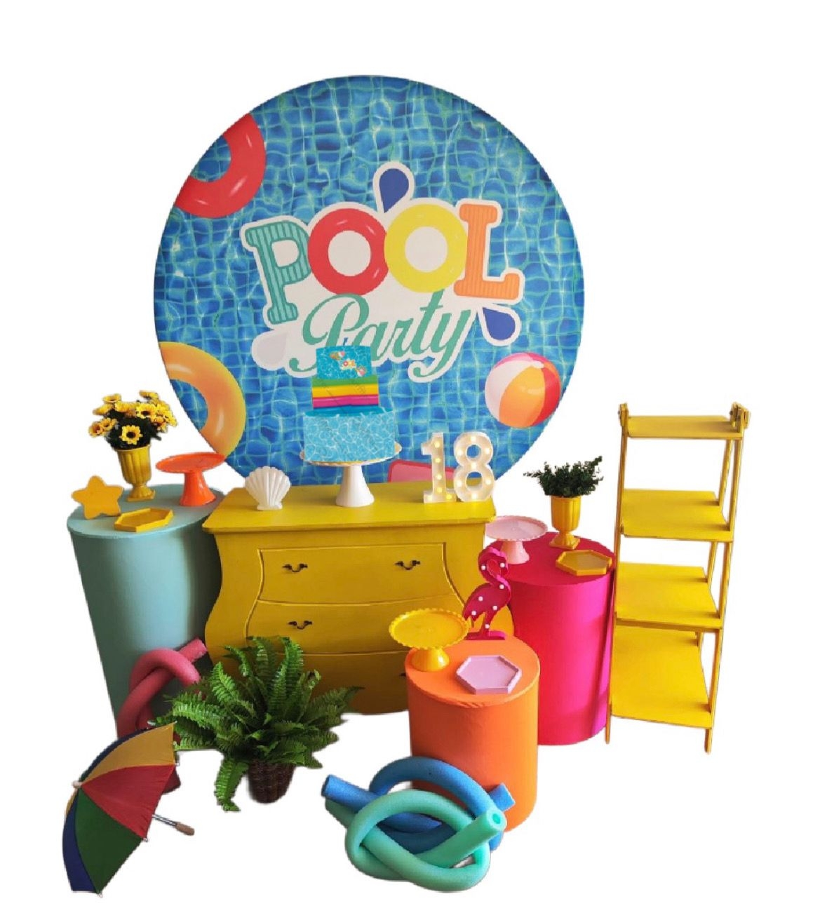  Pool Party Menina Kit Ouro