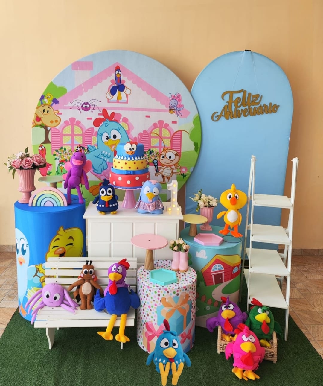 Galinha Pintadinha Menina Kit Diamante