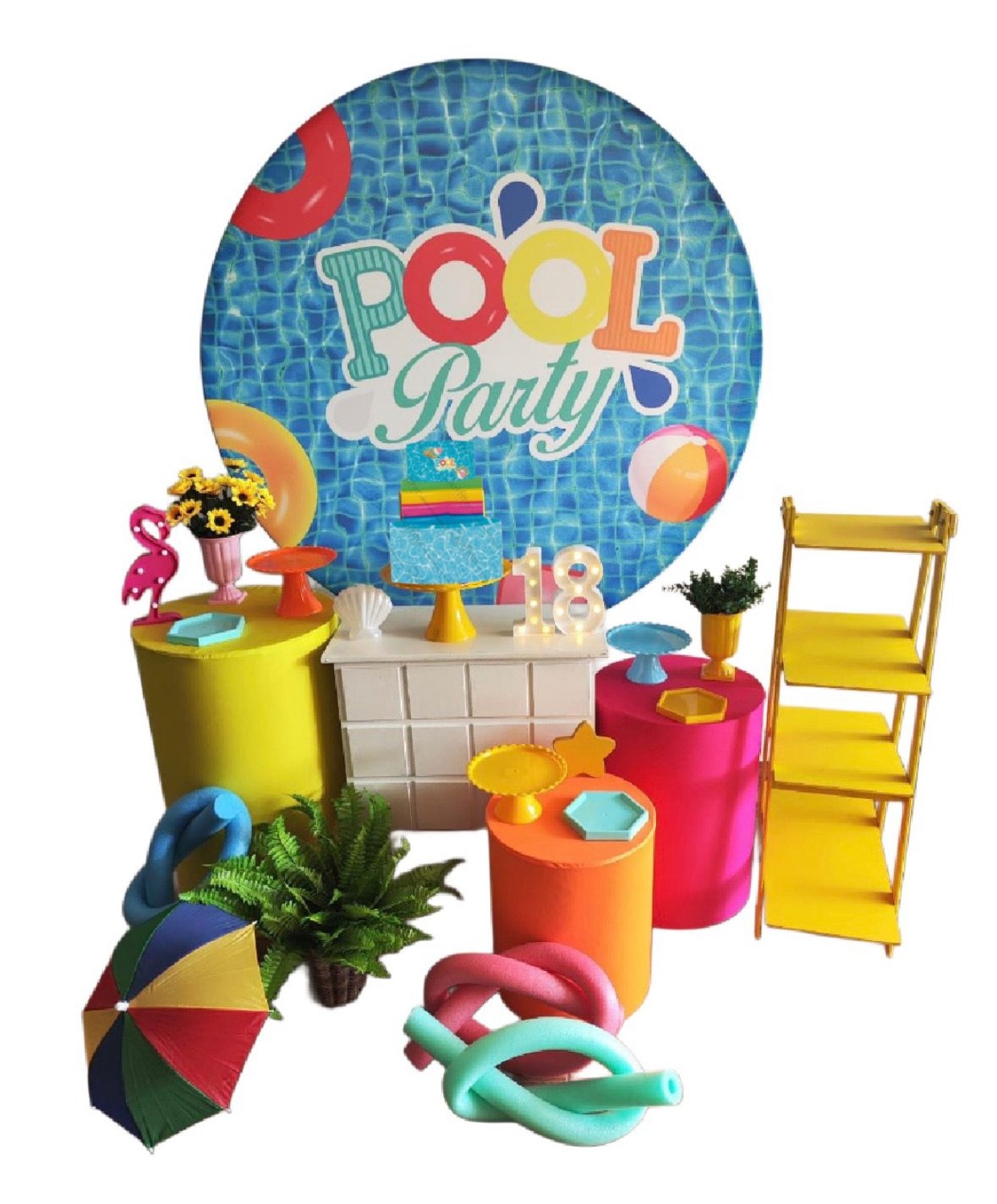  Pool Party Menina Kit Ouro