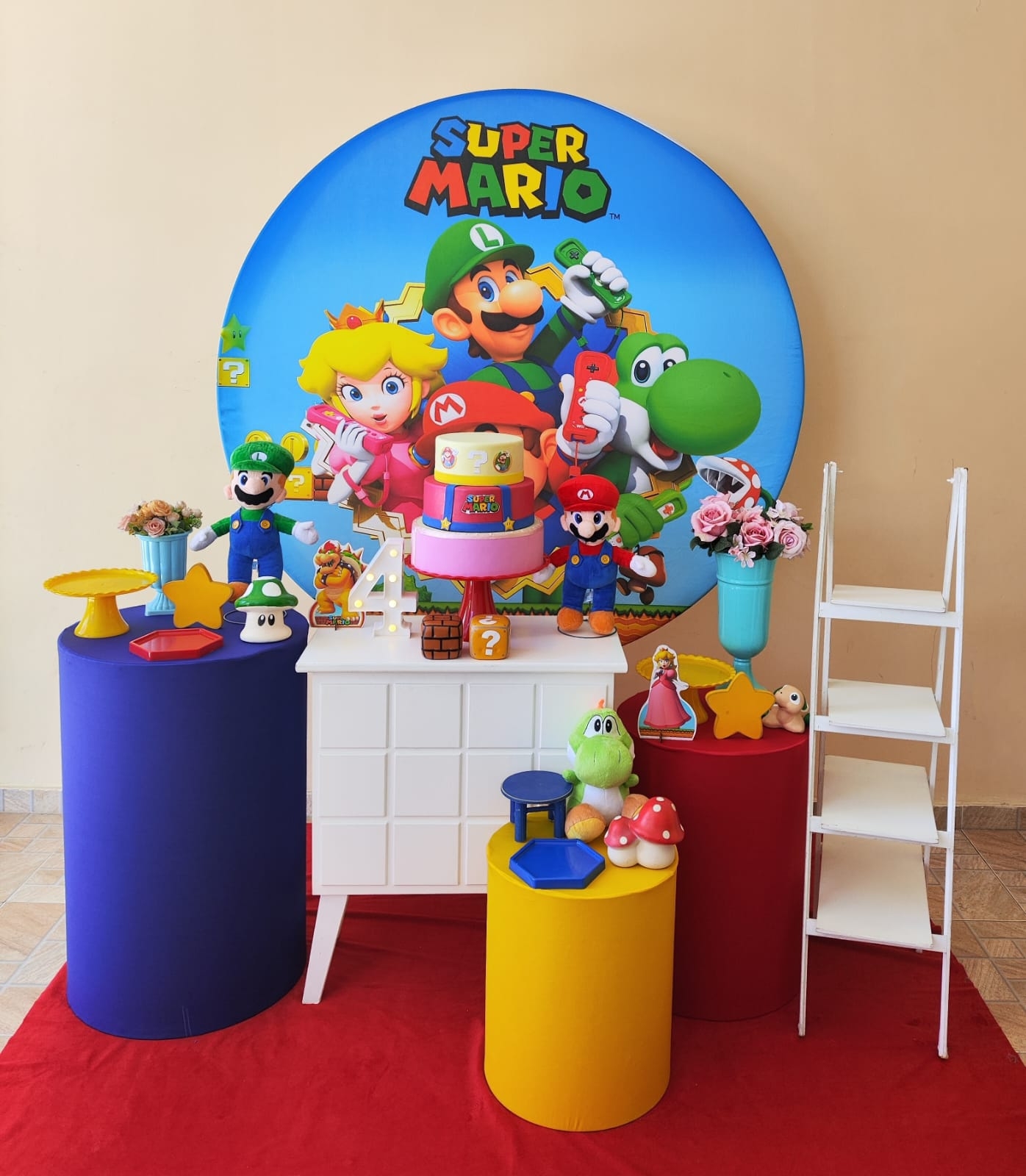 Mario Bros Menina Kit Ouro