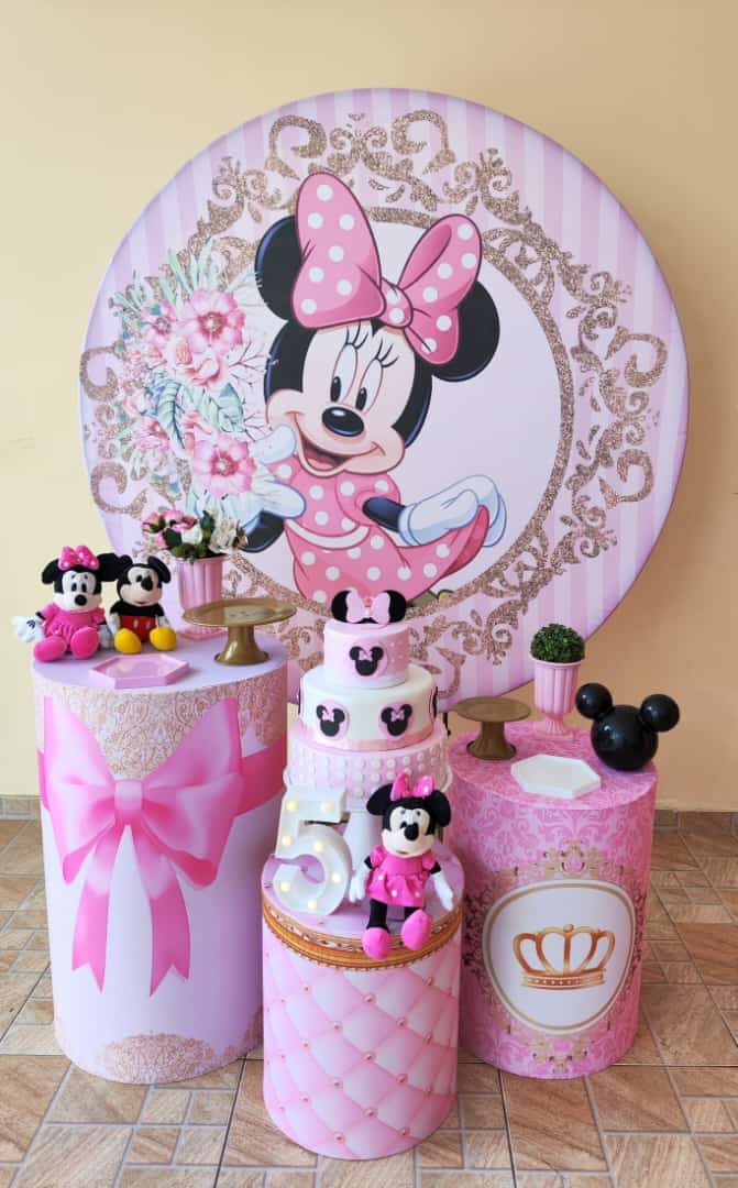 Minnie Rosa Kit Prata