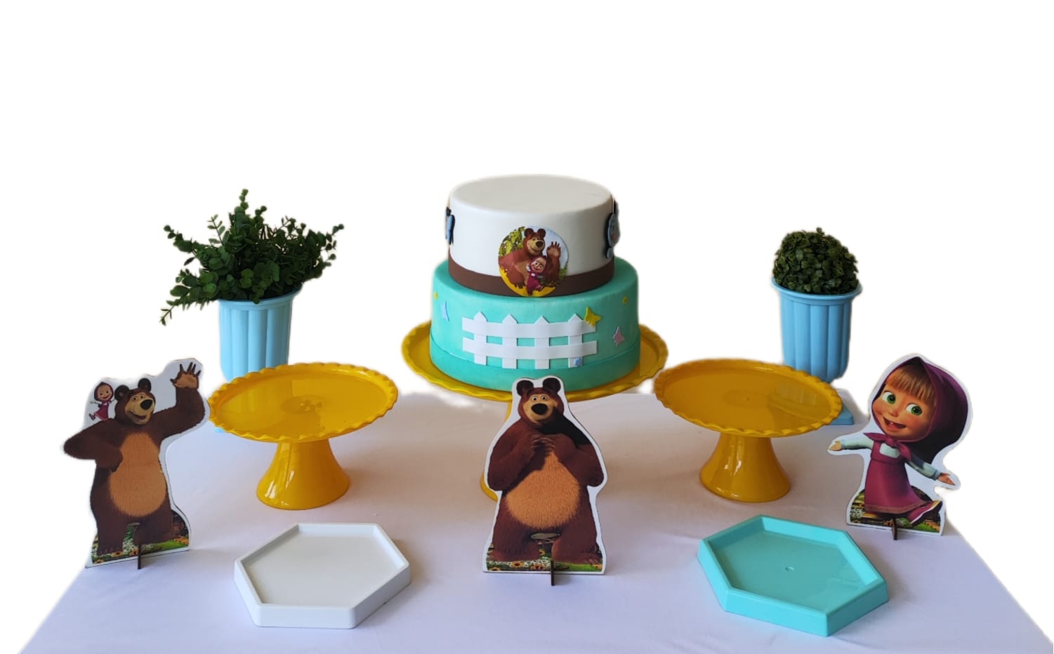 Masha e Urso Menino kit Cantinho 