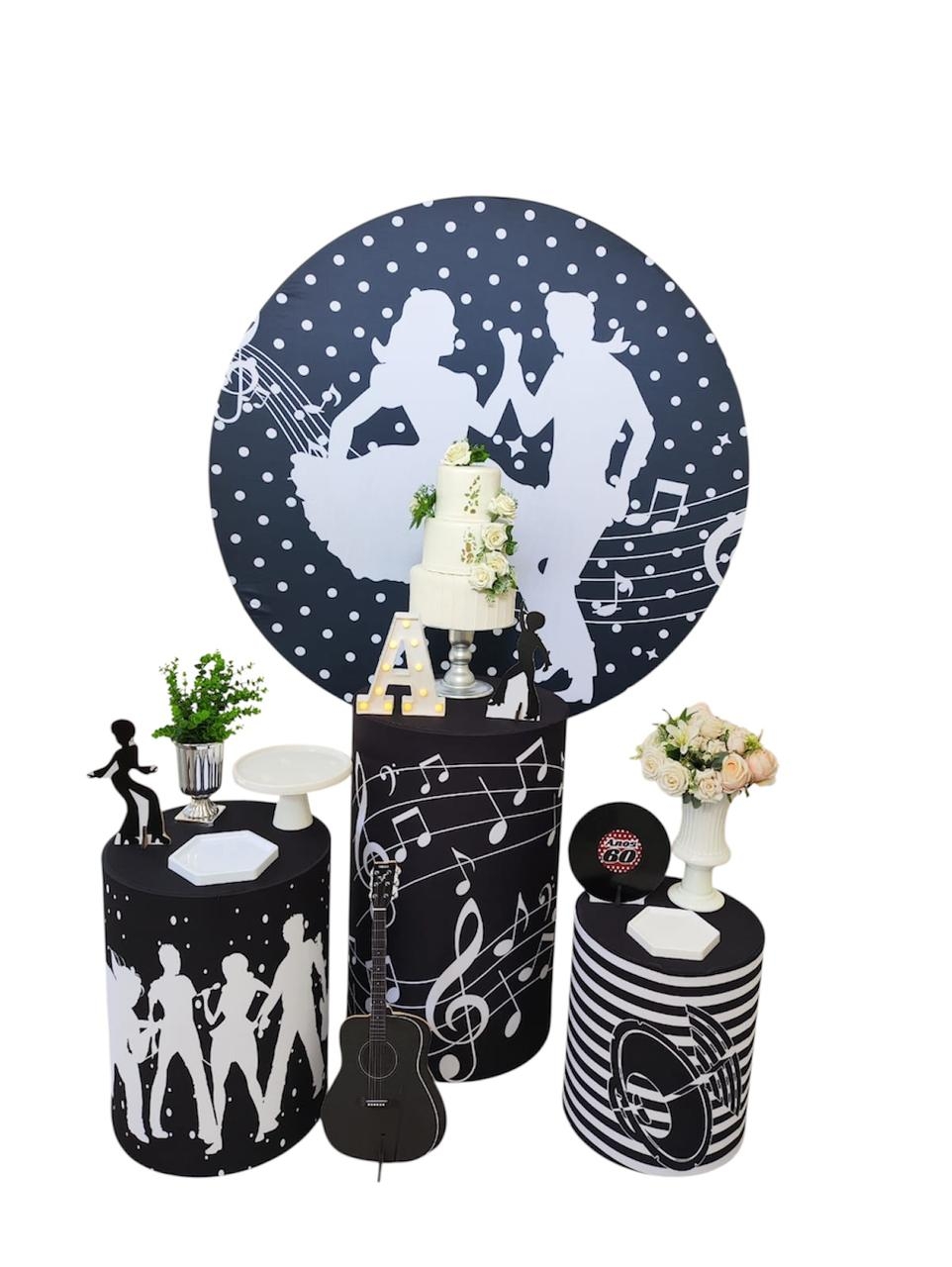  Anos 60 Feminino Kit Prata