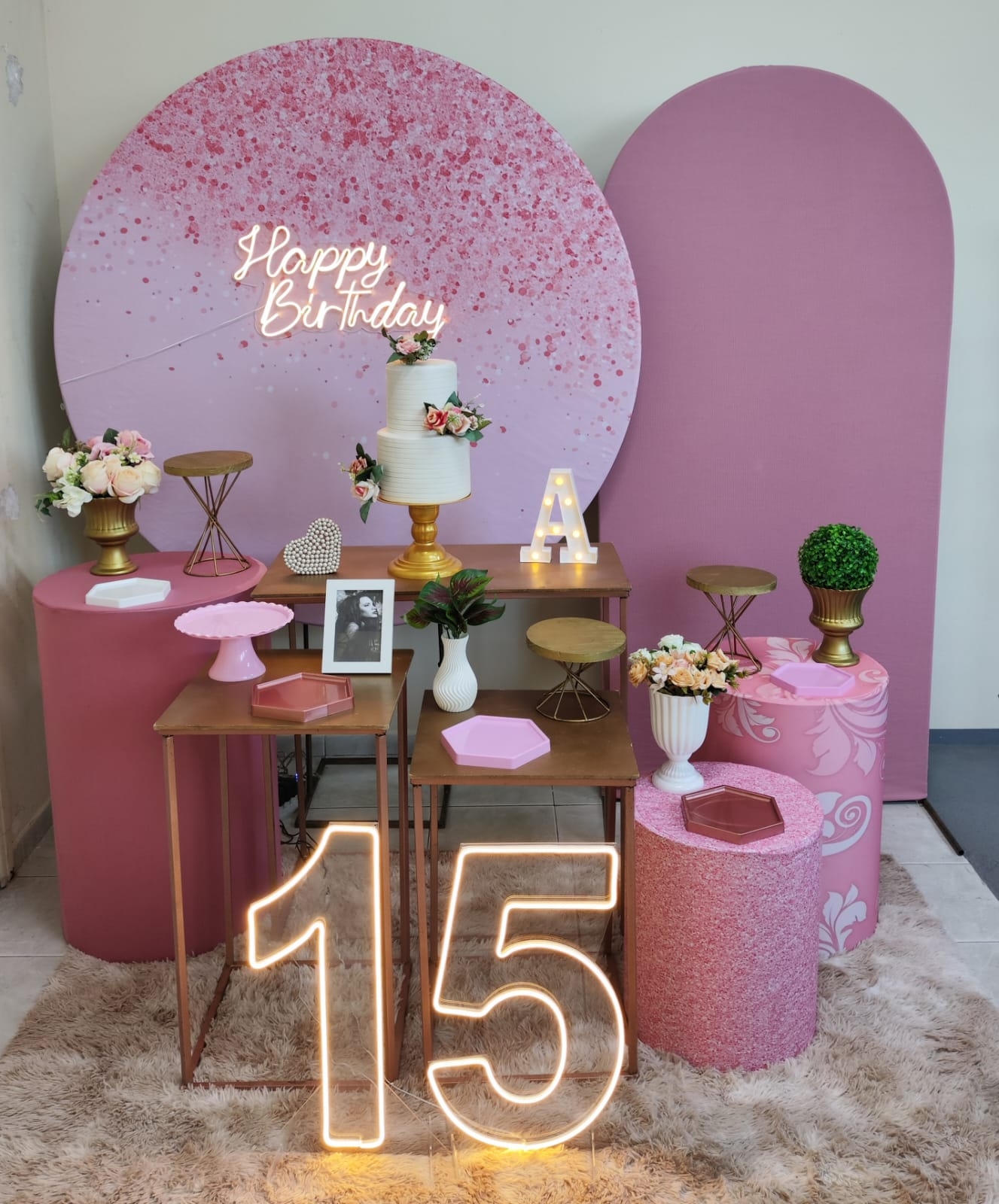 Rosa com glitter Rose Kit Platino