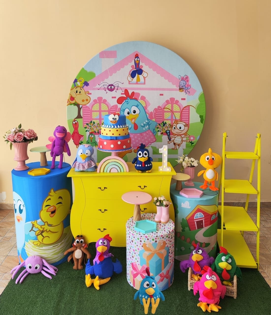 Galinha Pintadinha Menina Kit Ouro