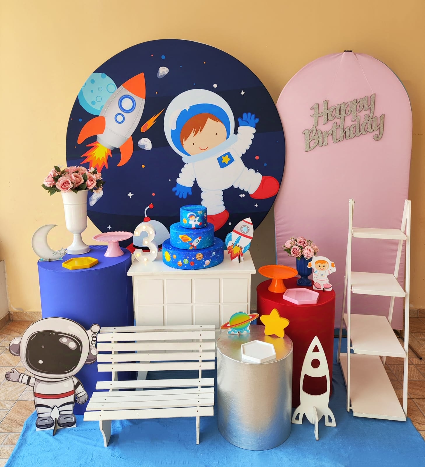 Astronauta menina Kit Diamante 