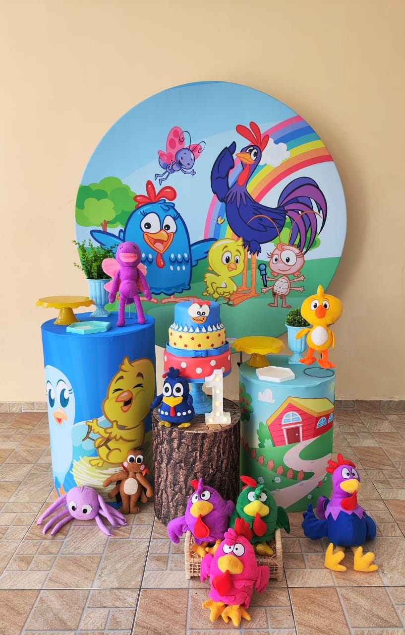 Galinha Pintadinha Menino Kit  Prata