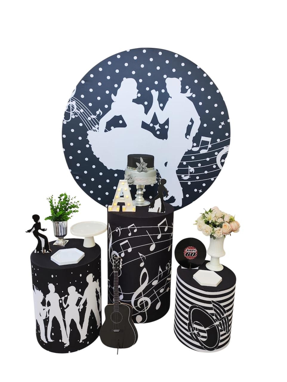  Anos 60 Feminino Kit Prata