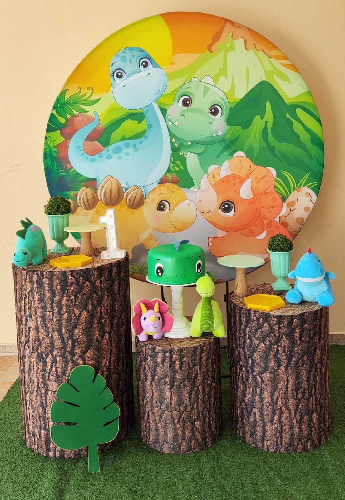 Dinossauro Baby Menino Kit Bronze