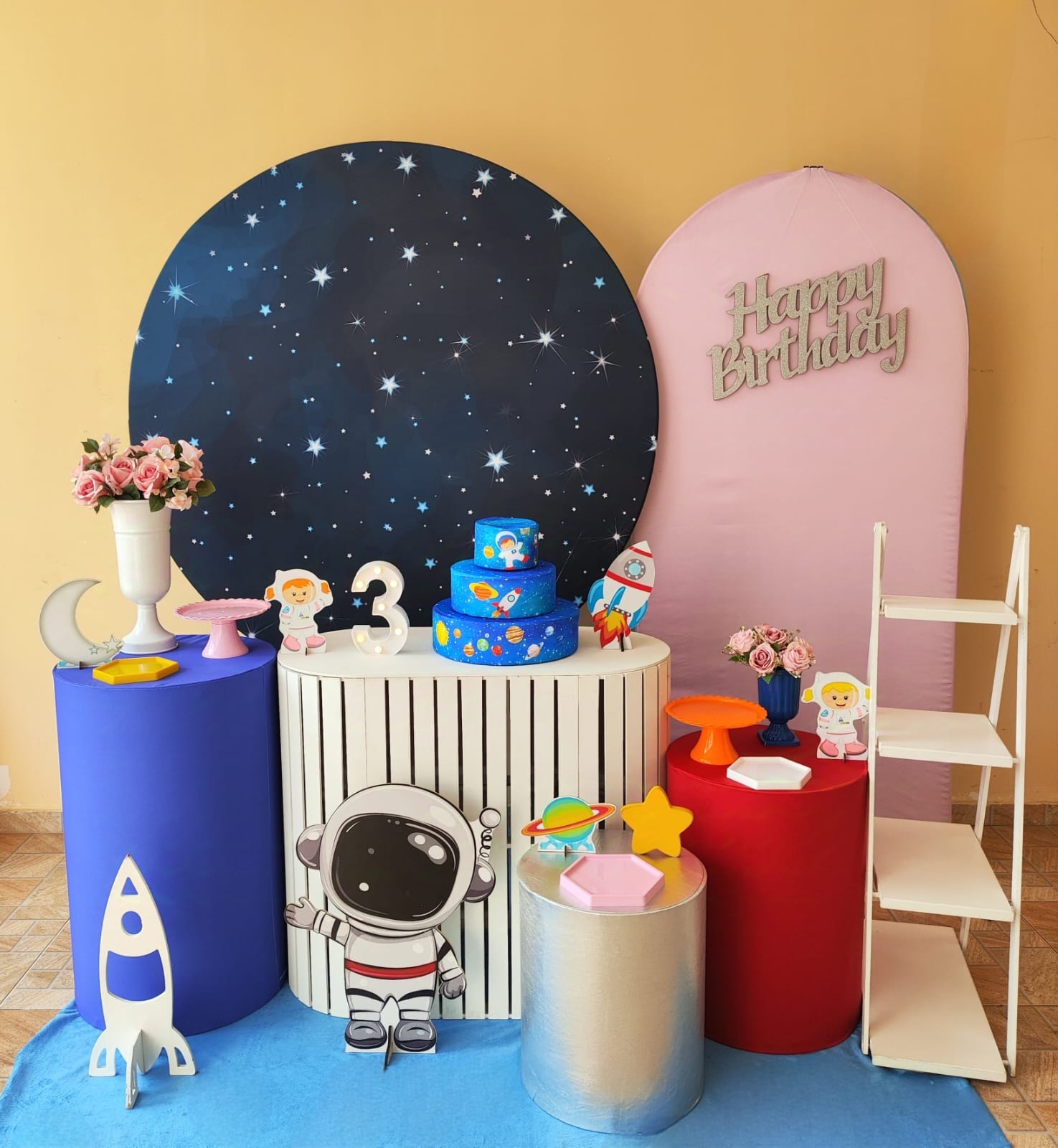  Galáxia / Astronauta Menina Kit Diamante