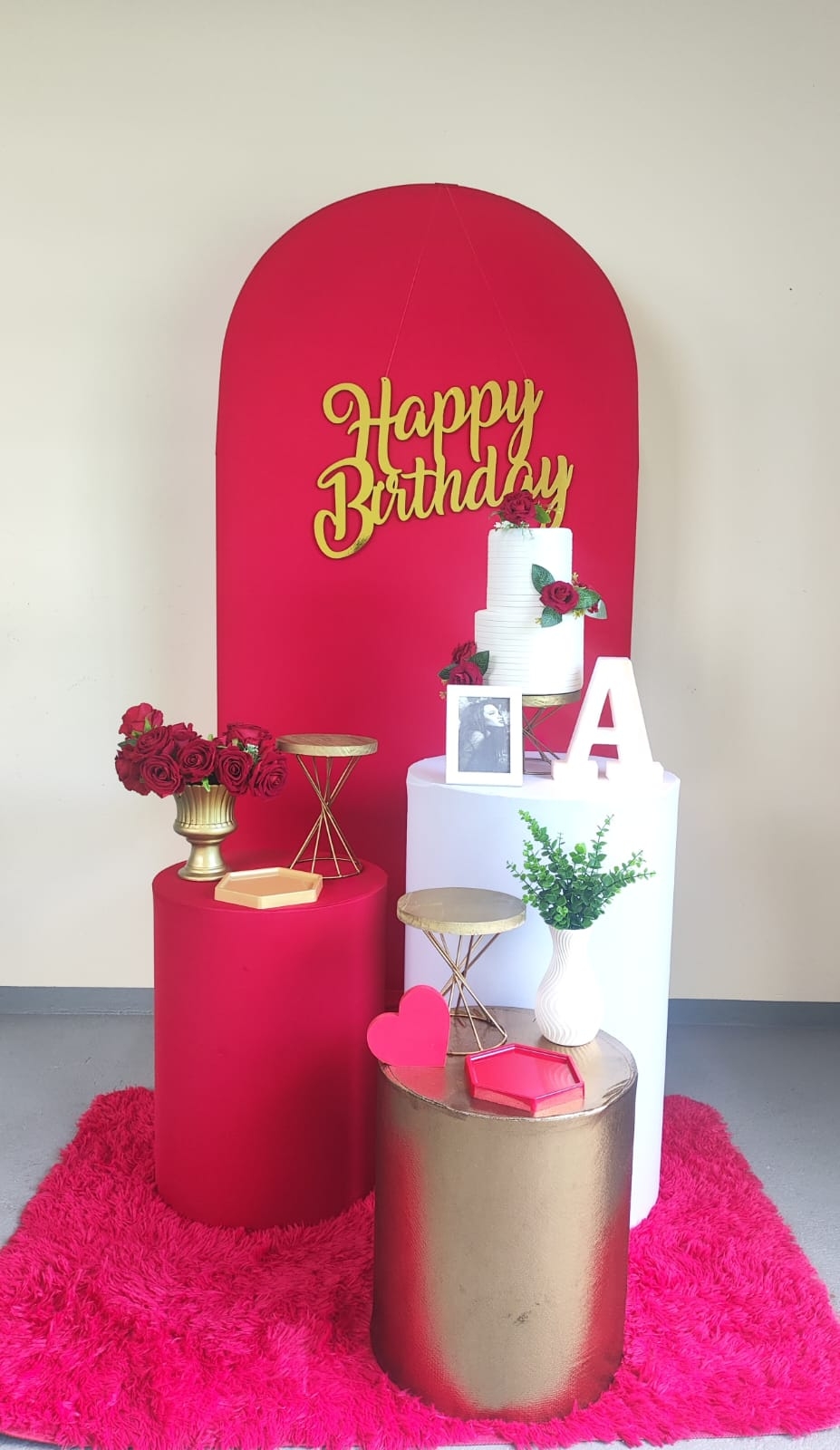 Aniversário Vermelho Kit Prata