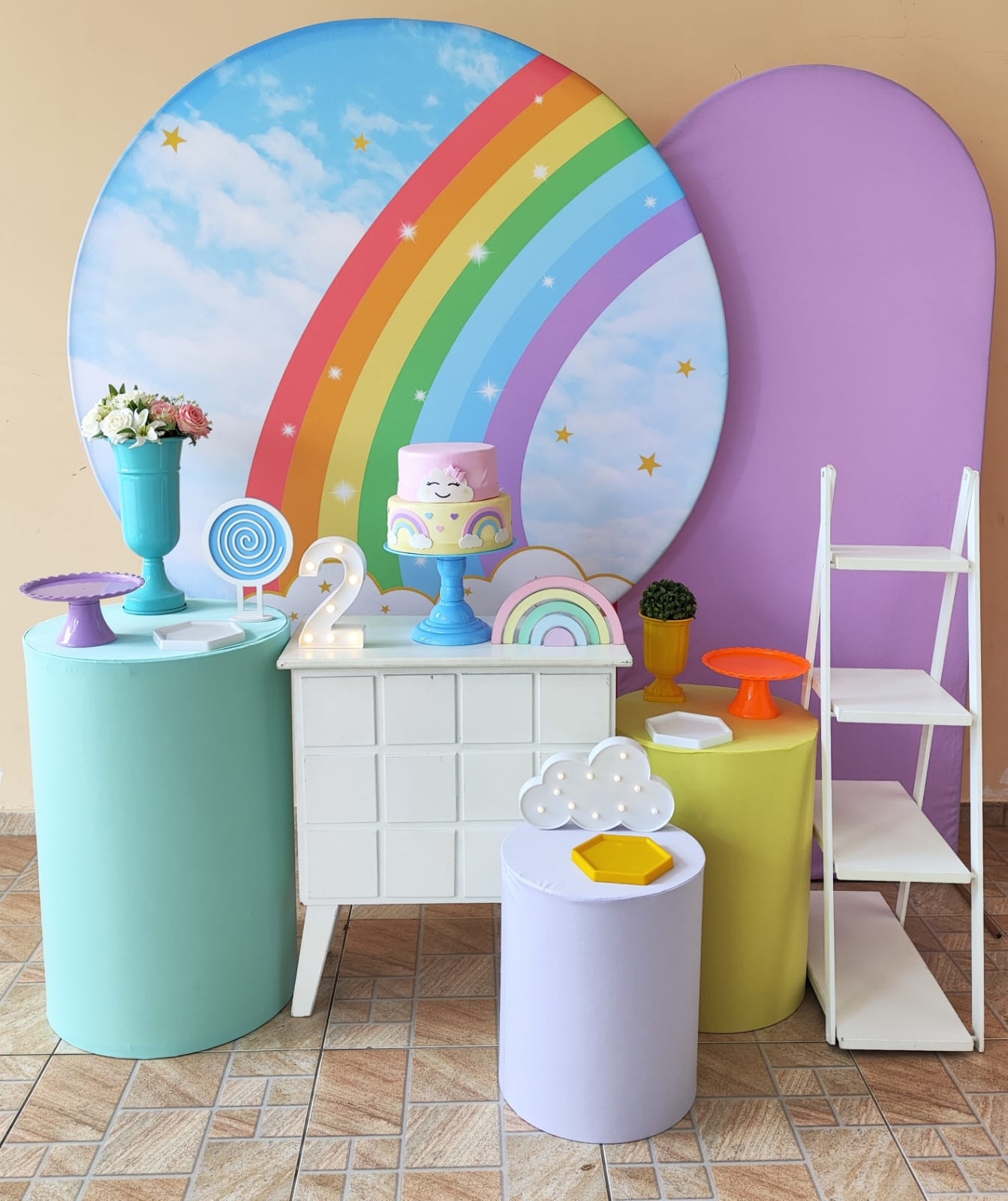 Arco-Iris Menina  Kit Diamante