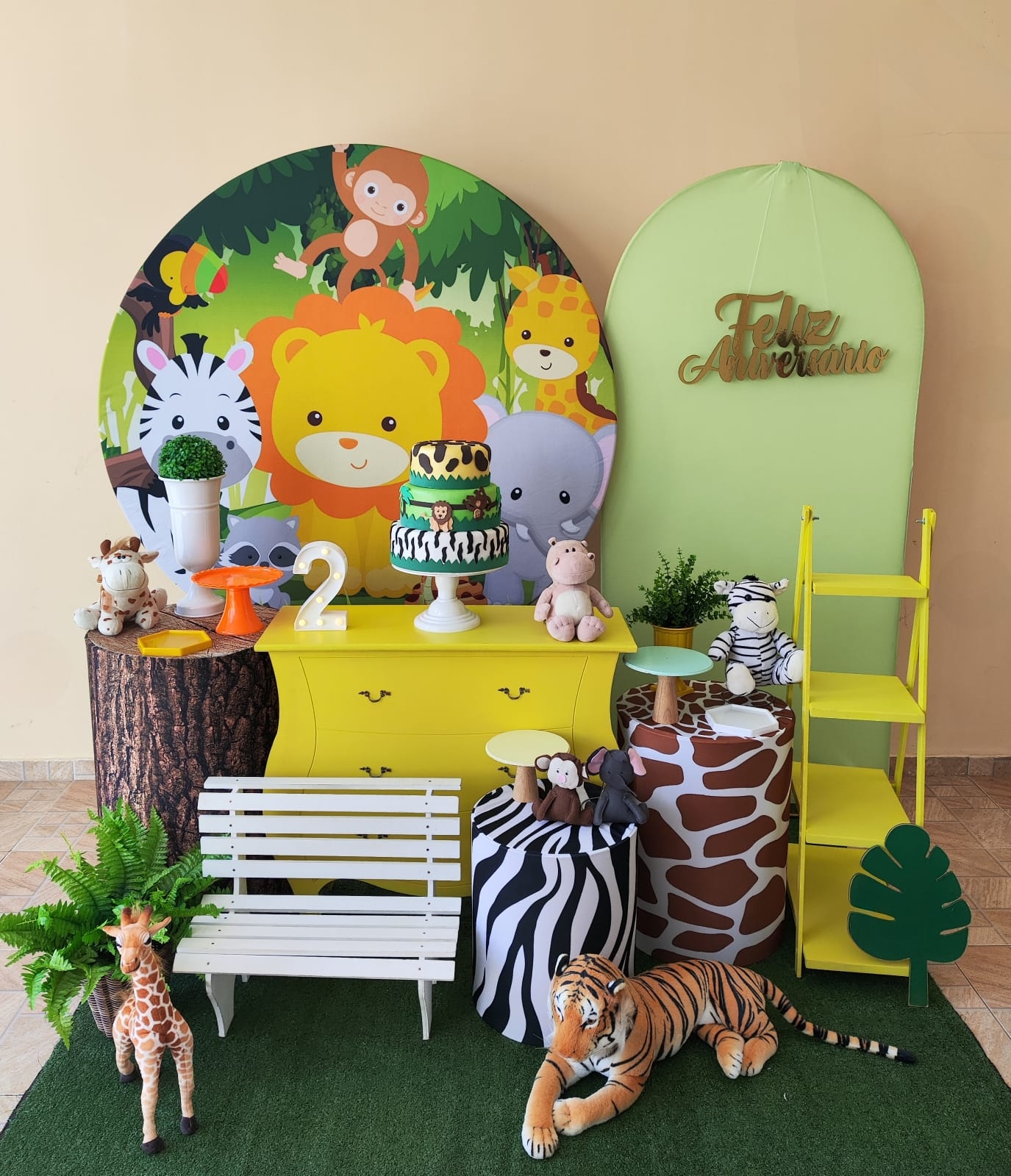 Safari Capa Laranja Menino Kit Diamante 